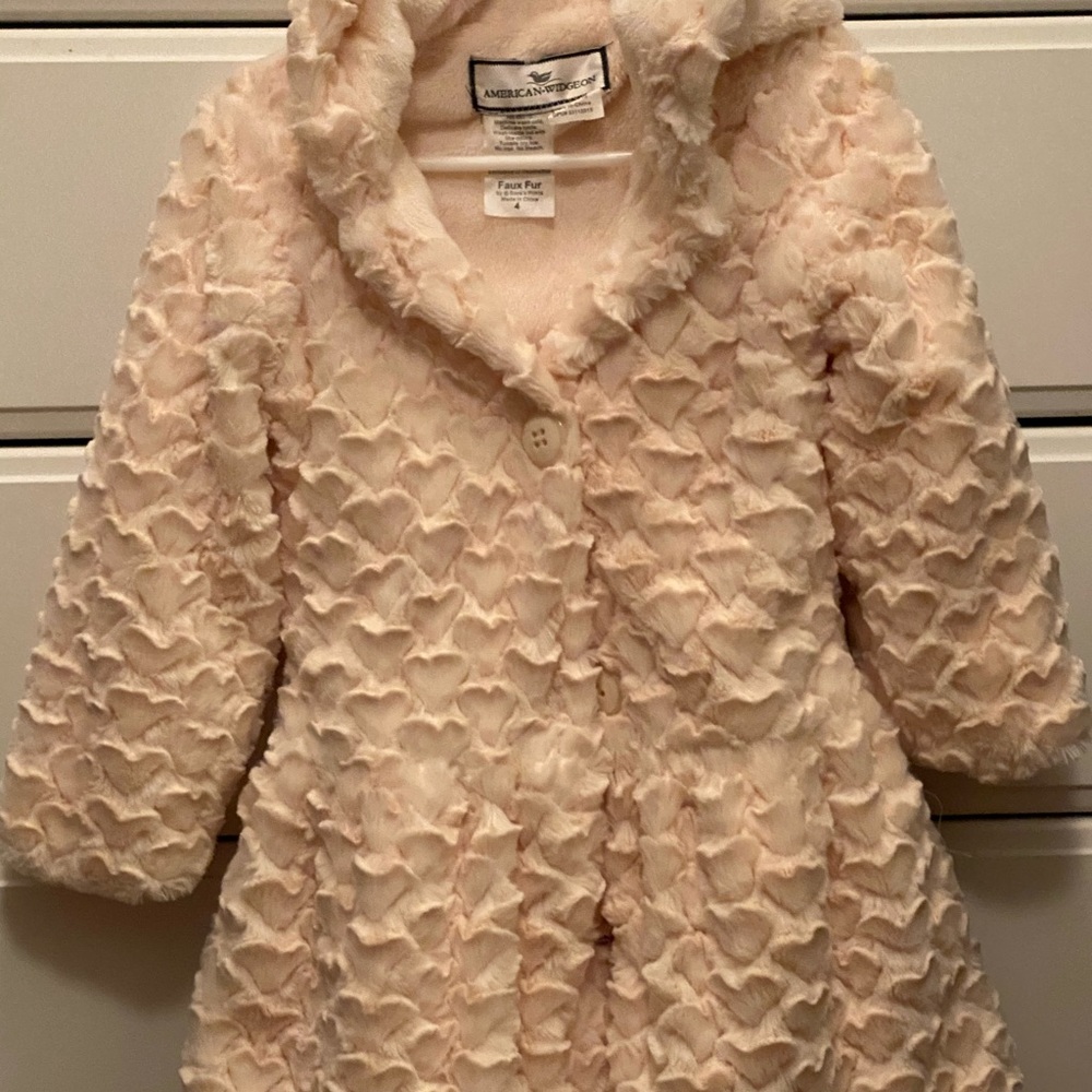 American widgeon girls fur jacket